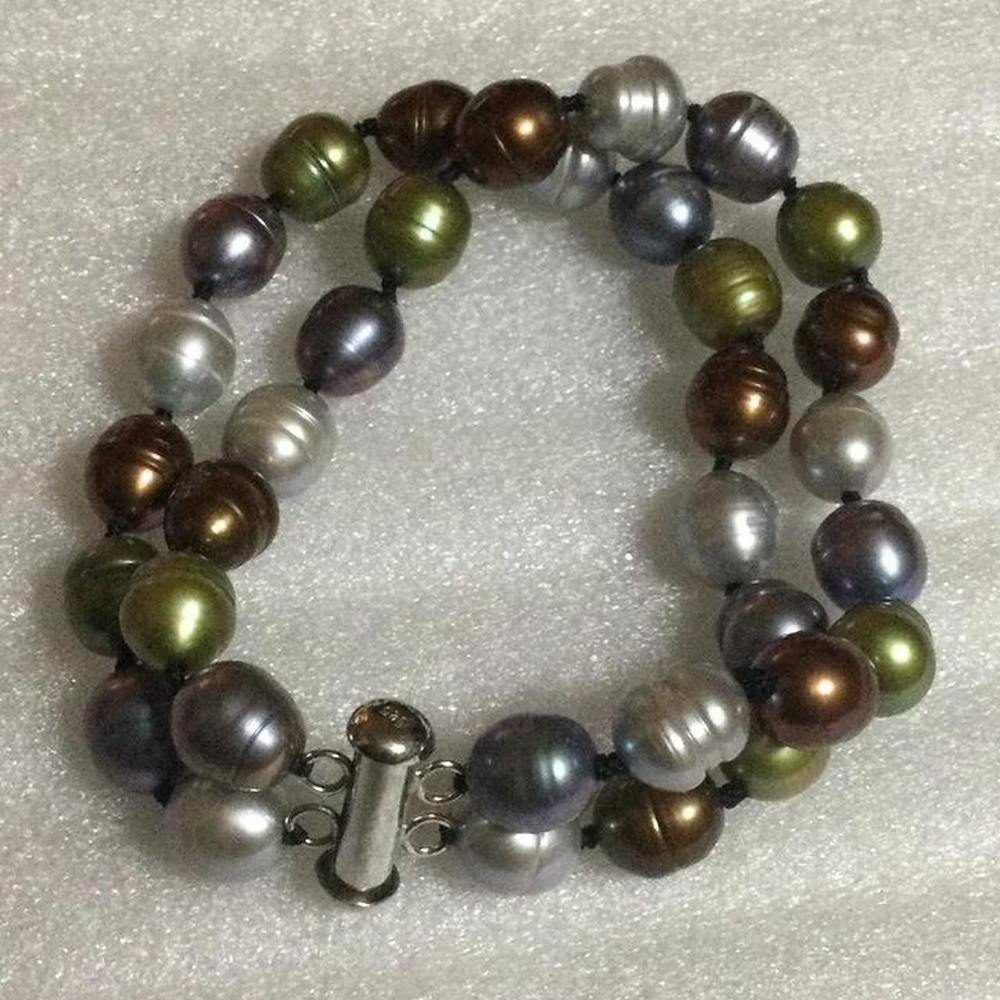 Sterling And Pearl Bracelet